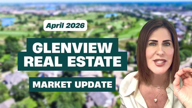 Glenview real estate market chart showing April 2026 sales data, inventory levels, and price trends with Vittoria Logli market analysis