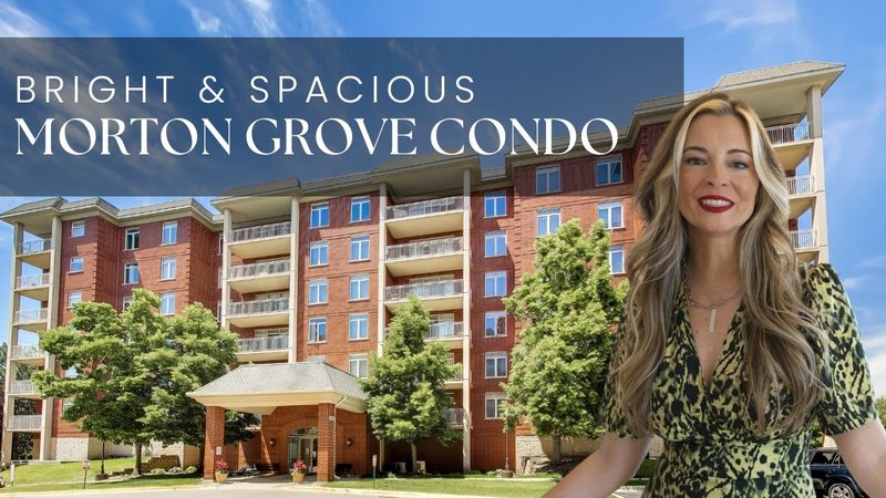 Bright Morton Grove condo interior at 8400 Callie Avenue with open floor plan and private balcony