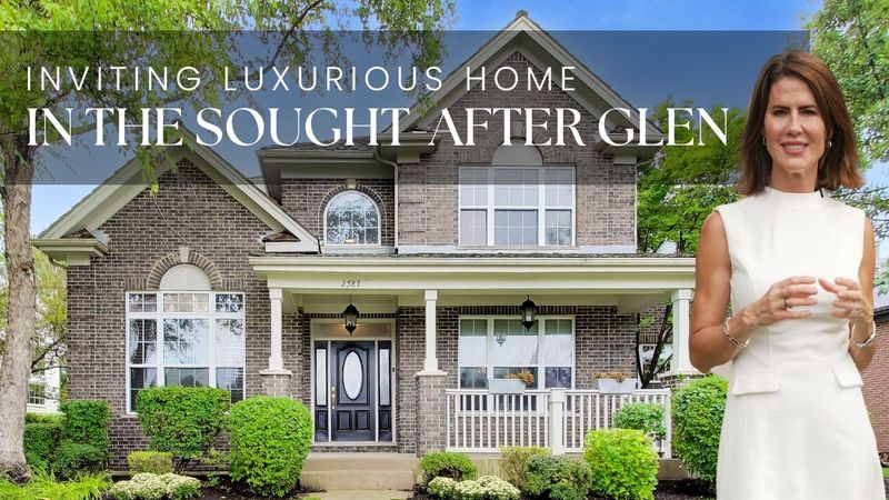 Stunning 4-bedroom private exclusive home in The Glen, Glenview featuring double islands and 2-story living spaces